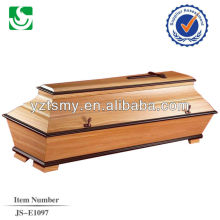 wholesale handcraft new pecan coffin